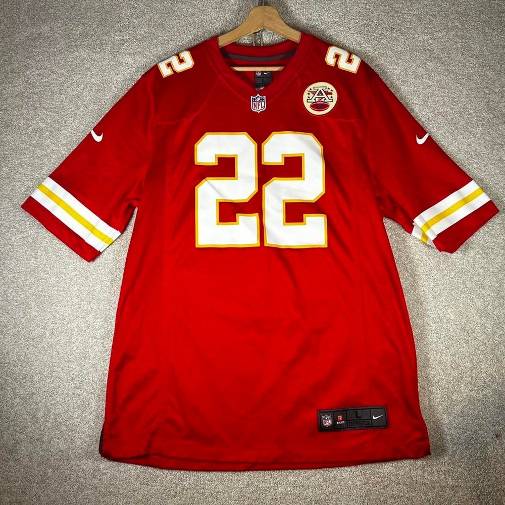 Nike Kansas City Chiefs Marcus Peters red nfl football jersey Size L